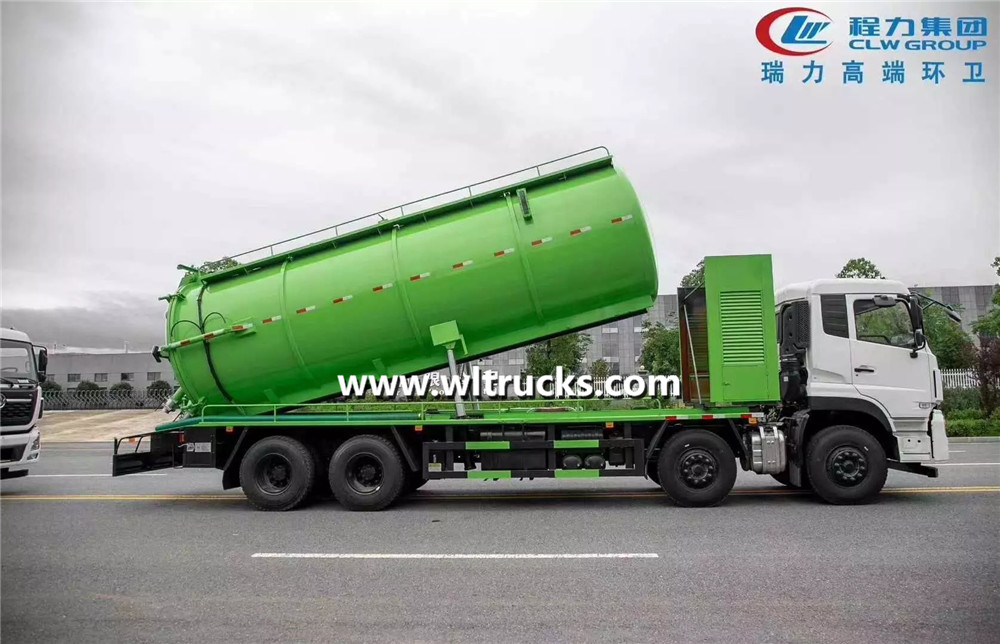 10 wheels Dongfeng Kinland sewage suction truck