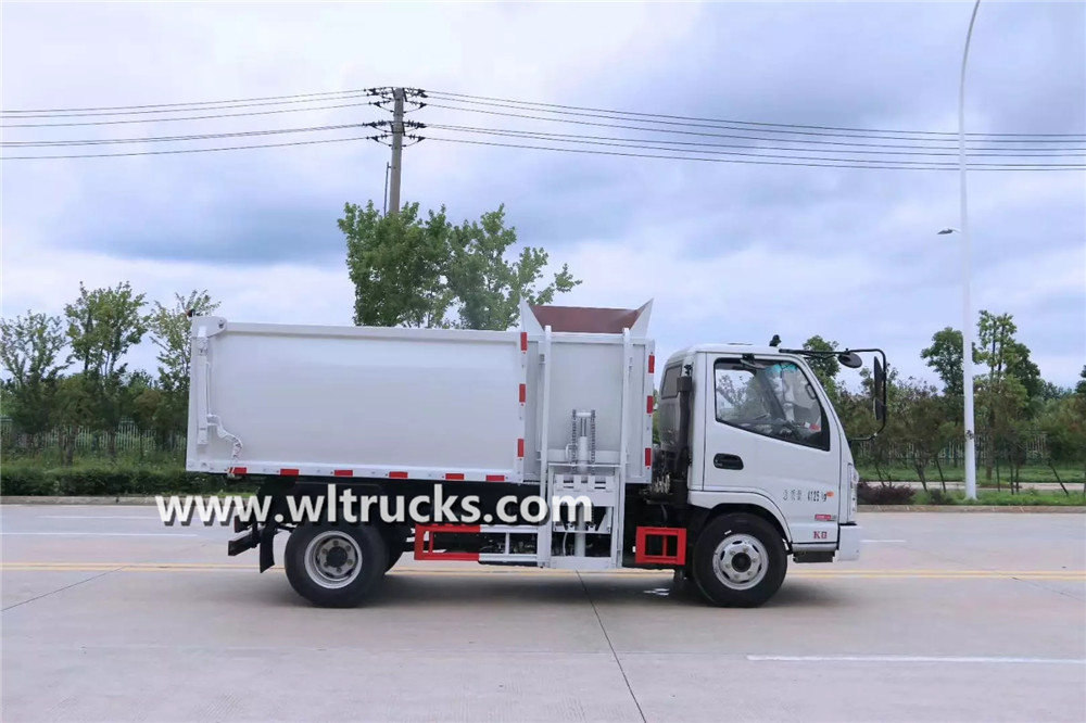 5m3 hanging bucket garbage truck