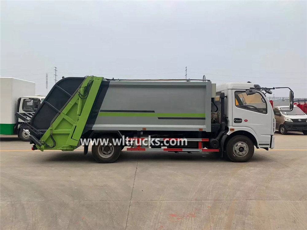 6 cubic meters garbage compactor truck