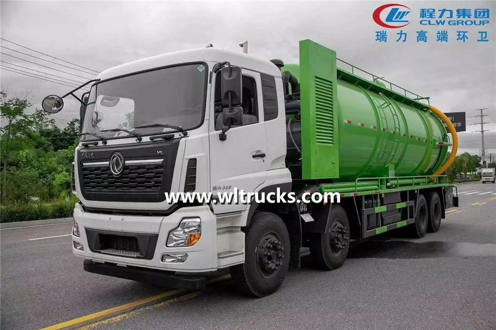 6x4 Dongfeng Kinland sewage suction truck