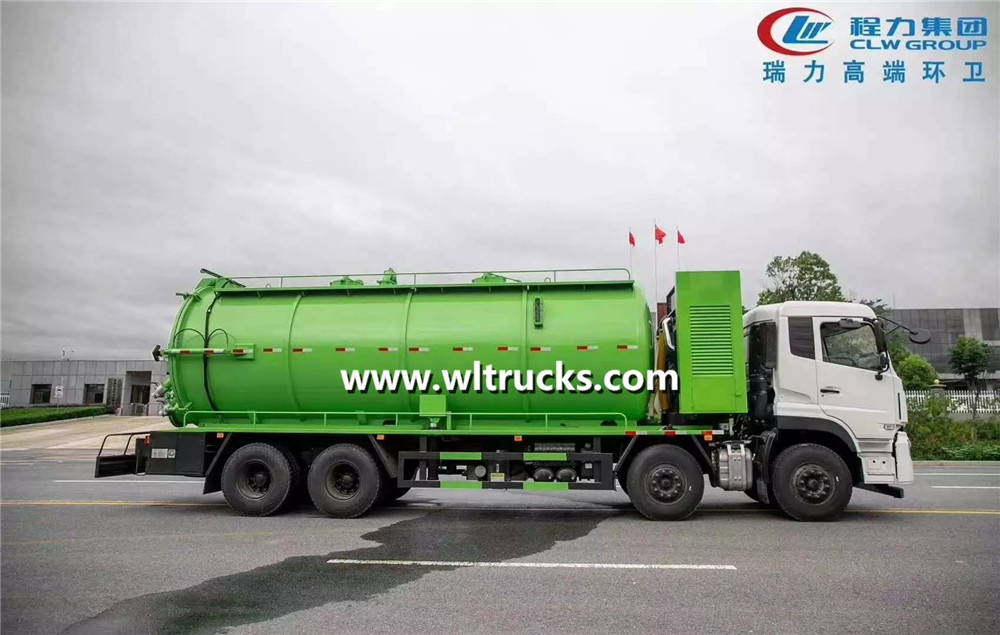 6x4 sewer jetting  sewage suction truck 