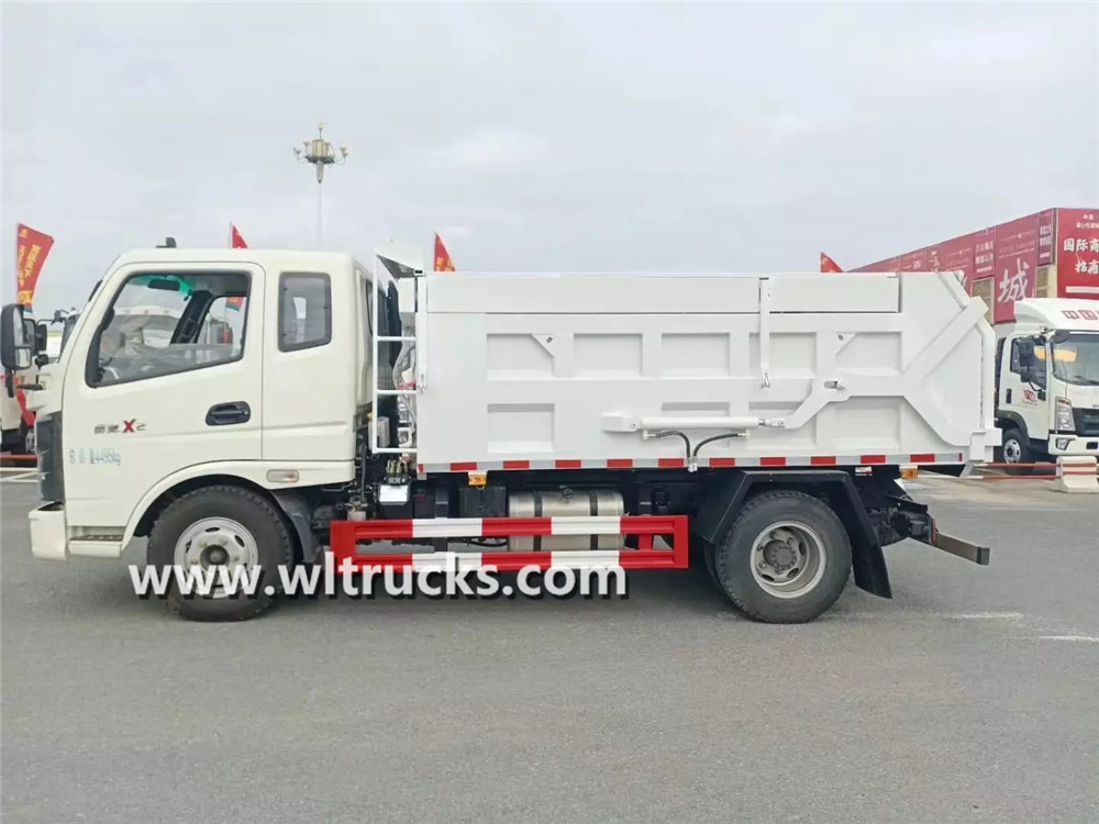 8m3 docking dump rubbish truck