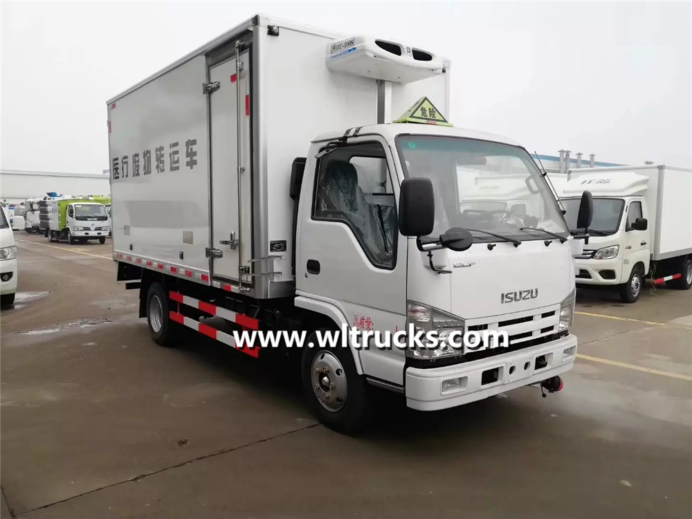 Isuzu van medical waste transfer truck