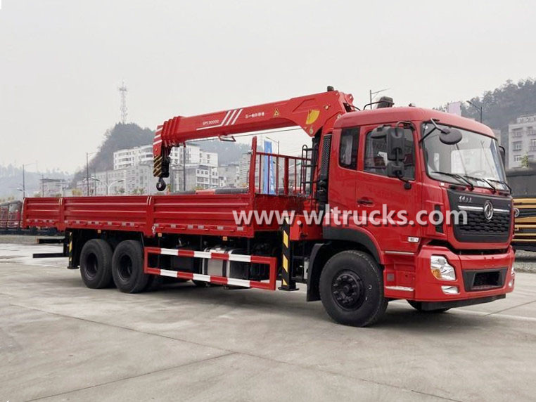 10 WHEELS Dongfeng KinLand truck mounted Sany Palfinger 12 ton crane