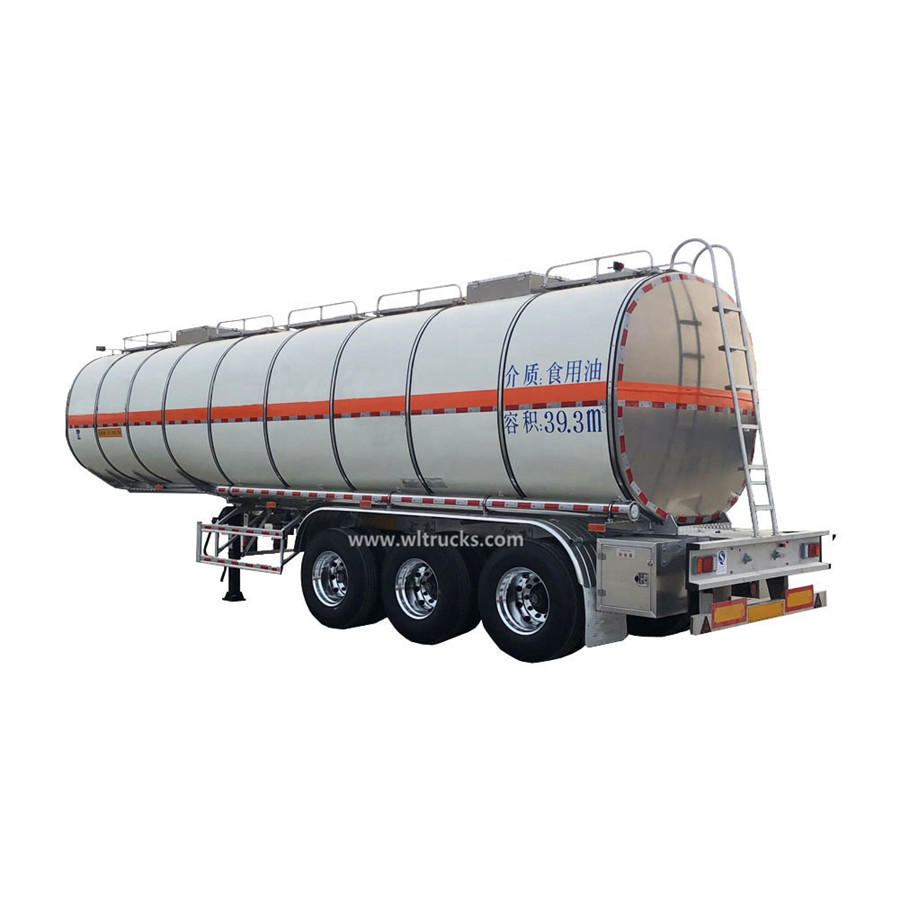 3 axle 42000 liters Edible Oil Transport Semi trailer