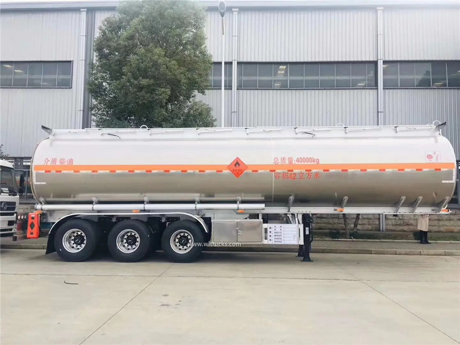 3 axle 48000 liters aluminum fuel semi trailer