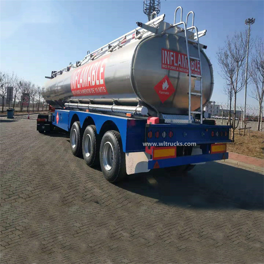 48000liters aluminum alloy jet a1 aviation oil tank trailer