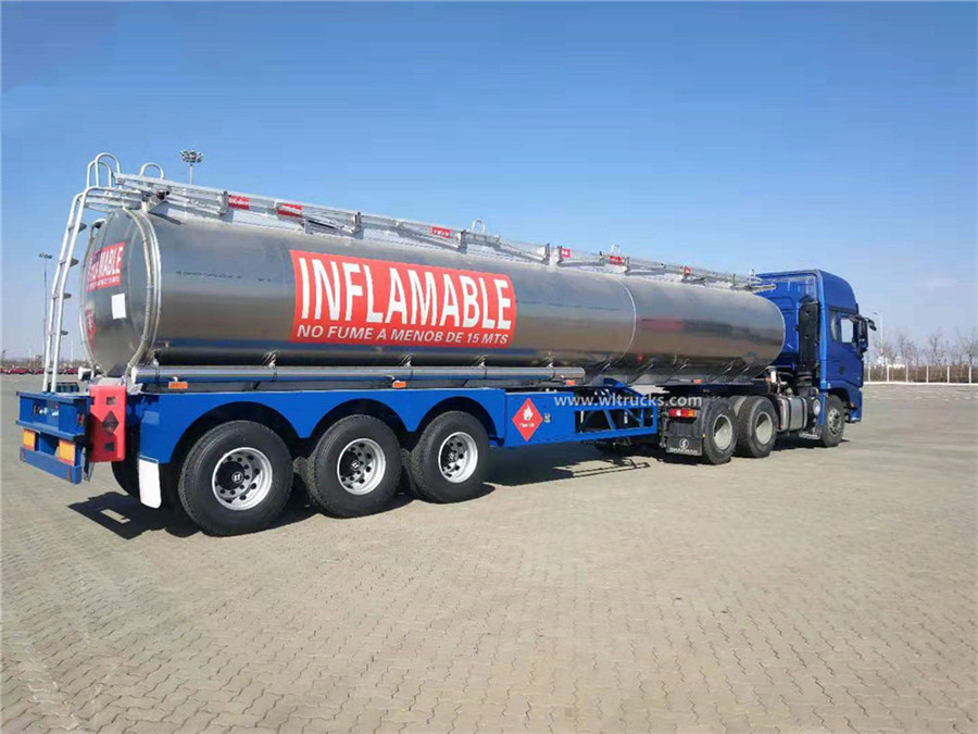 48cbm aluminum alloy jet a1 aviation fuel tank trailer