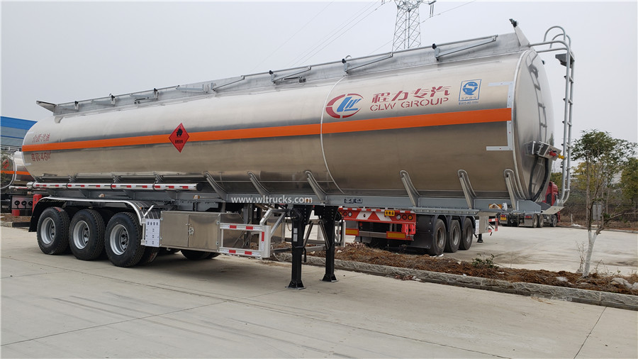 50cbm aluminum alloy fuel tanker semi trailer