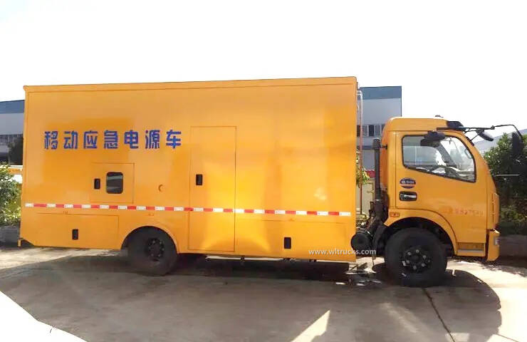 5m long box Mobile Emergency Power Supply Vehicle
