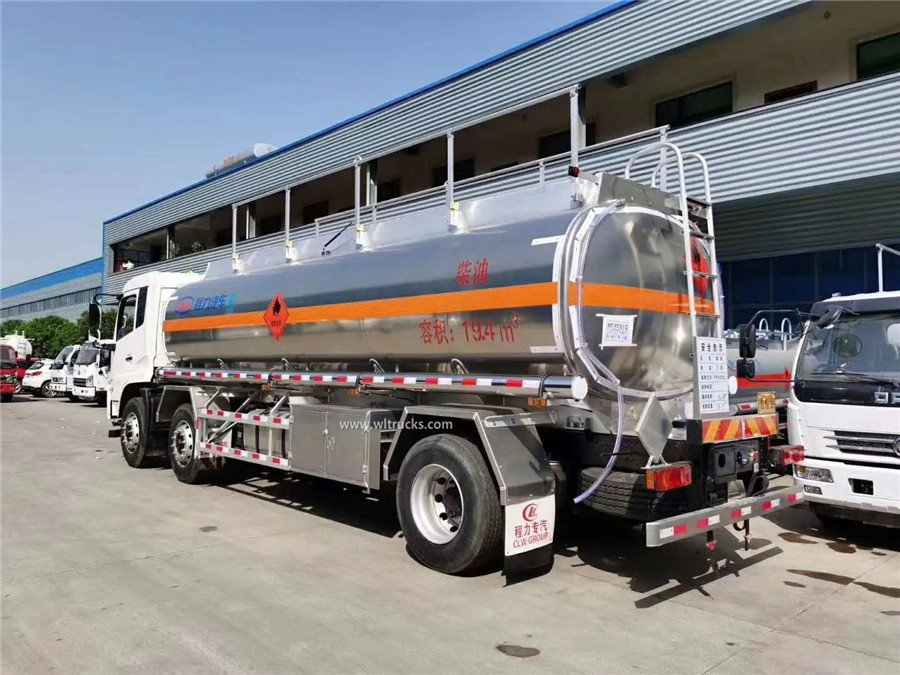 Dongfeng 20m3 aluminum fuel tank truck