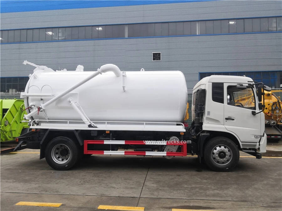 Dongfeng KR brand 10000 liters sewage suction truck