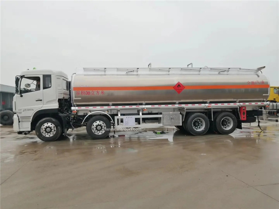 Dongfeng Kinland 30000 liters aluminum fuel bowser truck