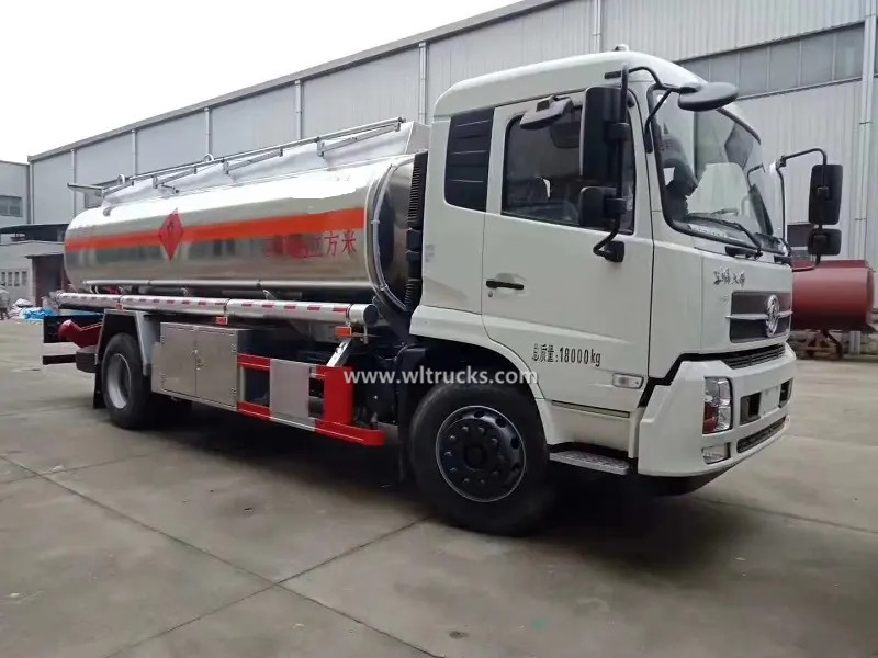 Dongfeng Kinrun 16cbm aluminum fuel tanker truck