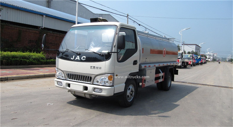 Euro 3 JAC 6000L fuel gasoline tanker truck
