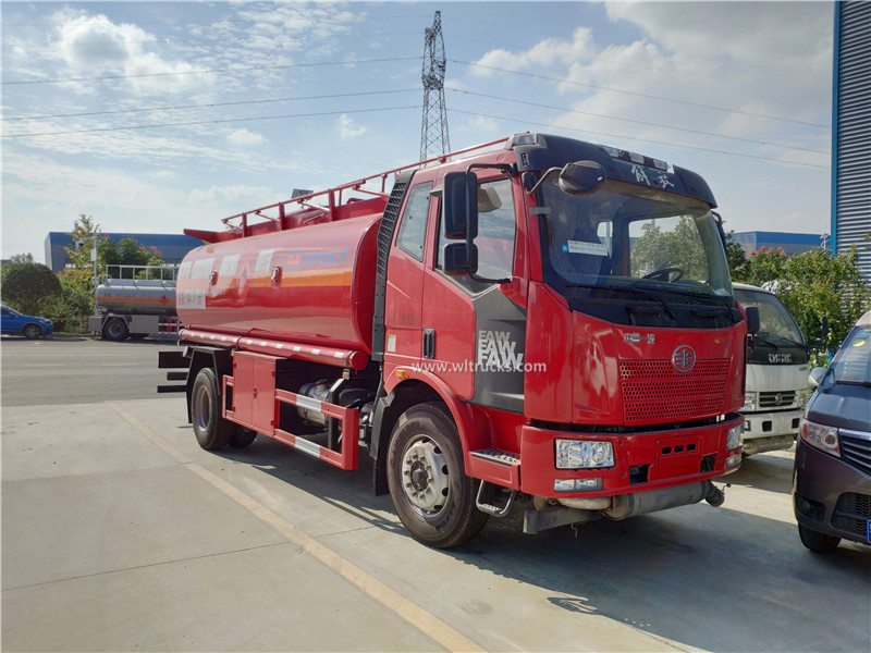 Euro IV FAW 15000L fuel bowser truck