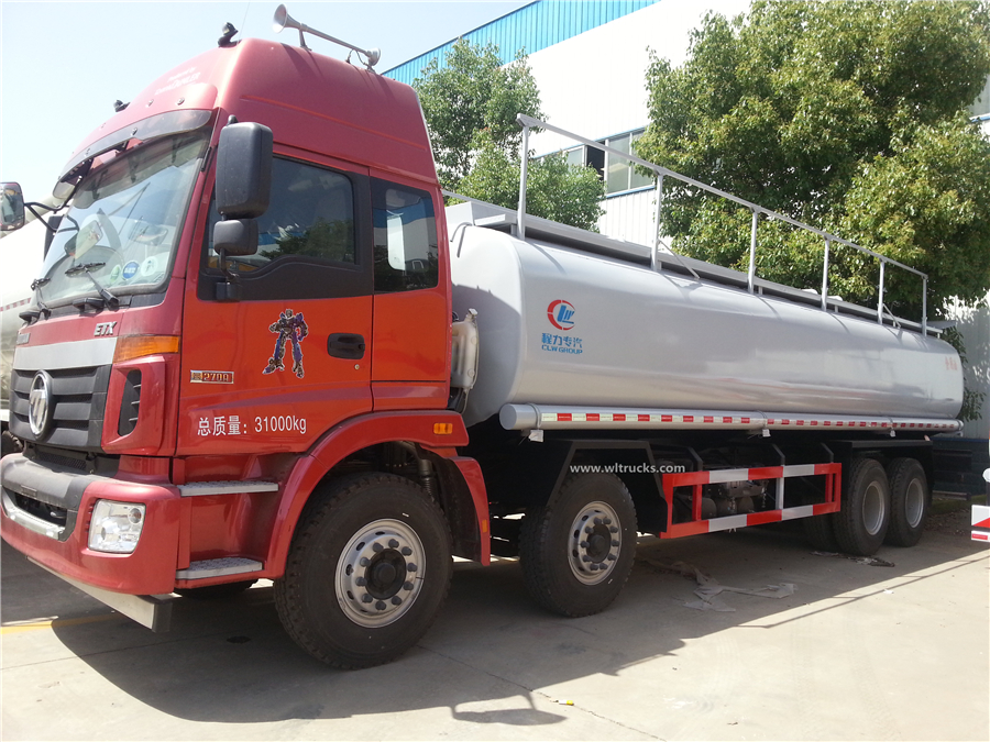 Euro IV Foton Auman 8000 gallon fuel gasoline tanker truck