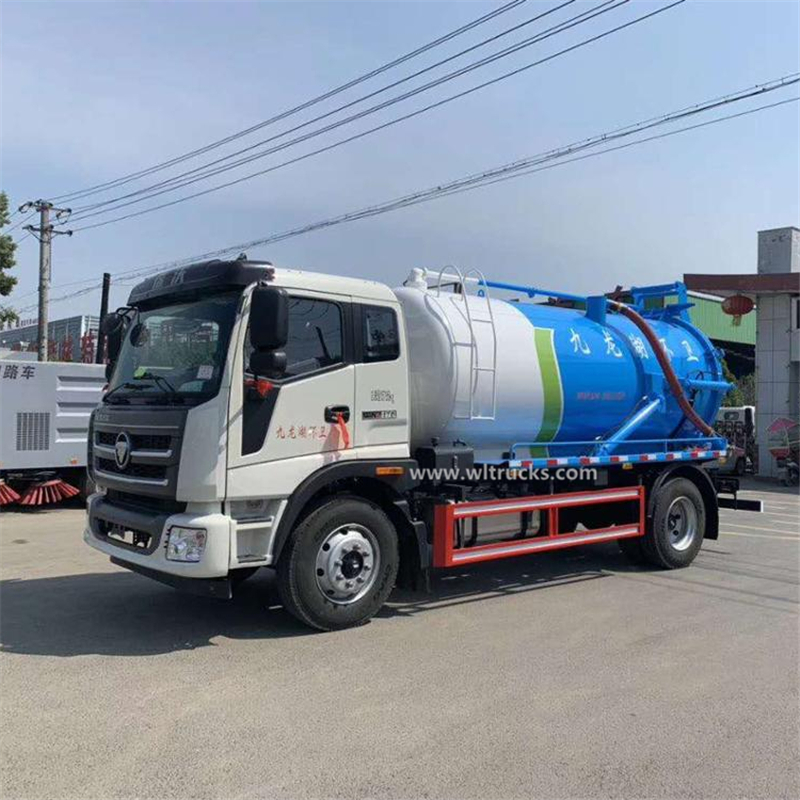 Foton auman 12000 liters sewage suction truck