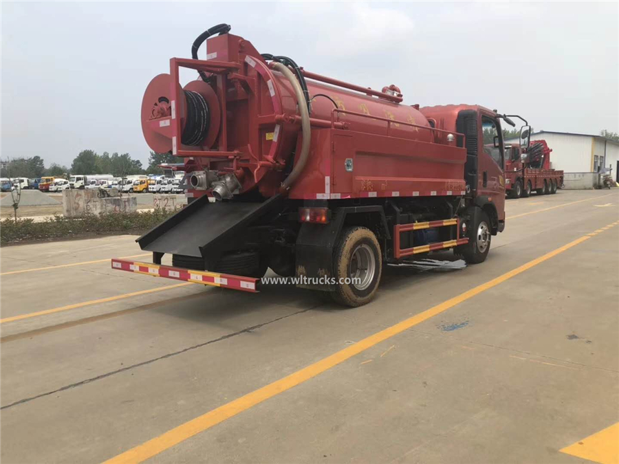 Howo cleaning and sewage suction truck