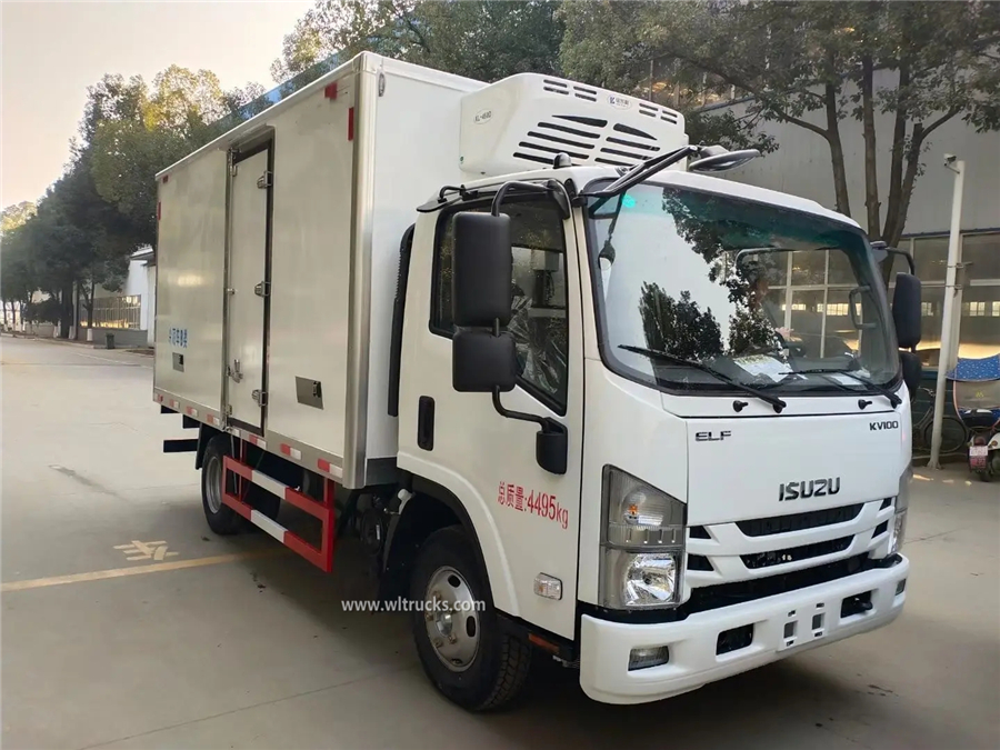 ISUZU NPR KV100 5 ton frozen van truck