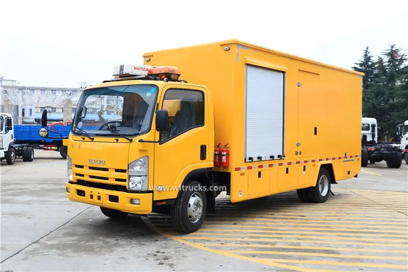 Isuzu NPR mobile emergency power vehicle