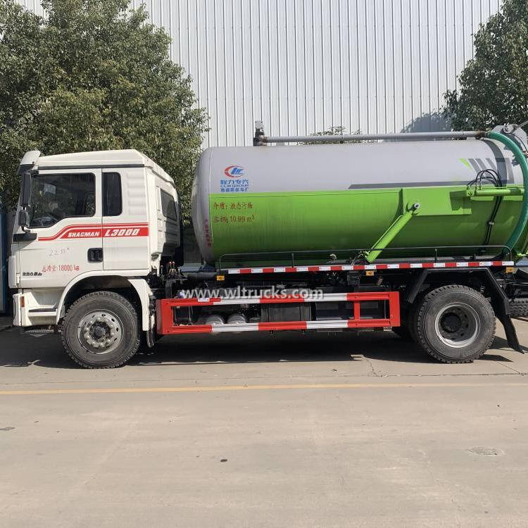 Shacman 15m3 sewage suction truck