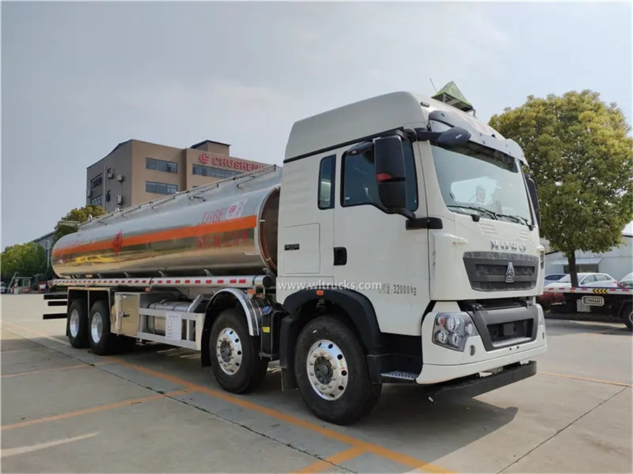 Sinotruk Howo 30cbm aluminum oil tank truck
