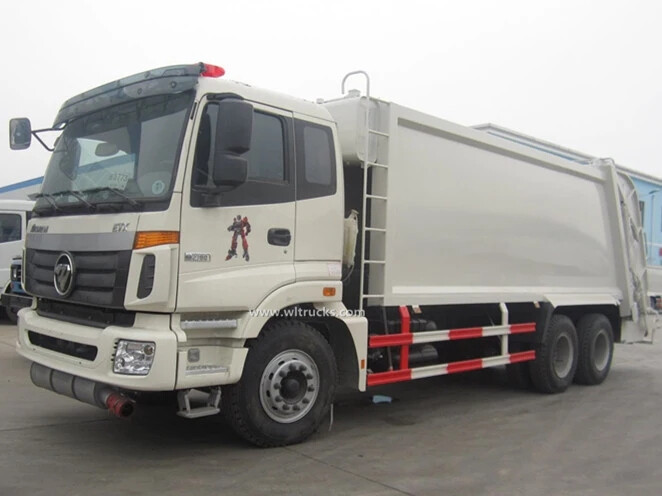 10 tire Foton Auman 18m3 compactor garbage collection truck