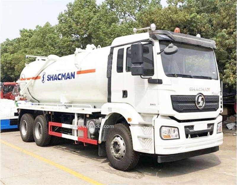 10 tyre Shacman 18cbm sand vacuum truck