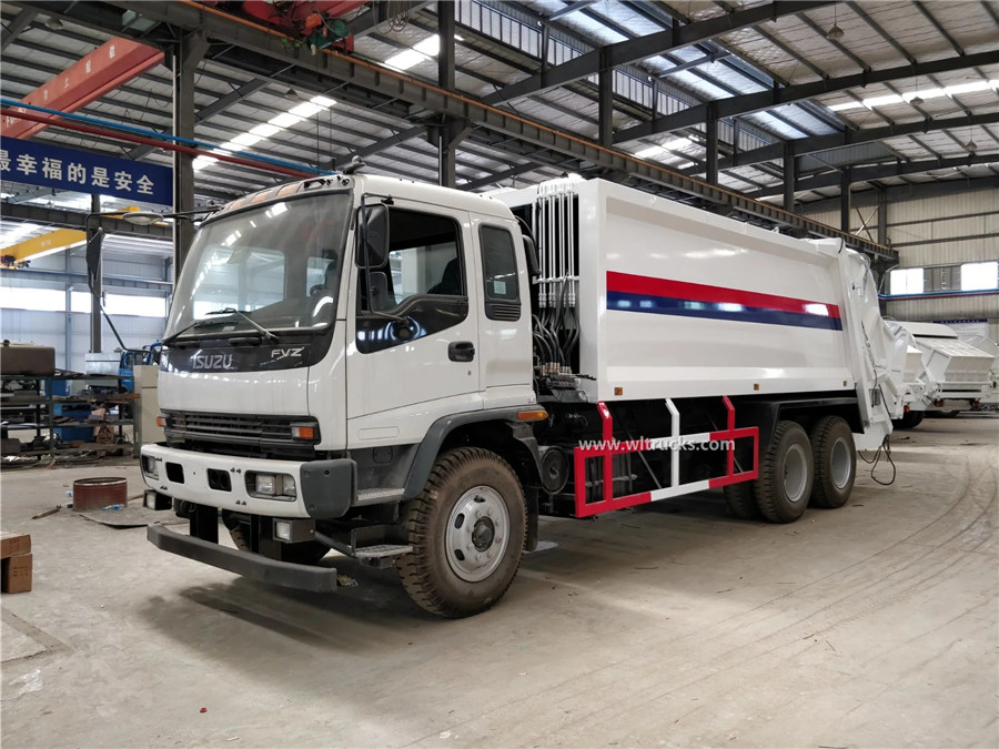 10 wheel ISUZU FVZ 20CBM compactor garbage collection truck