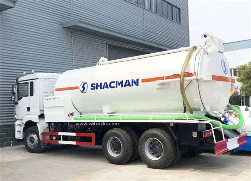 10 wheels Shacman 18000 liters vacuum sewage suction truck