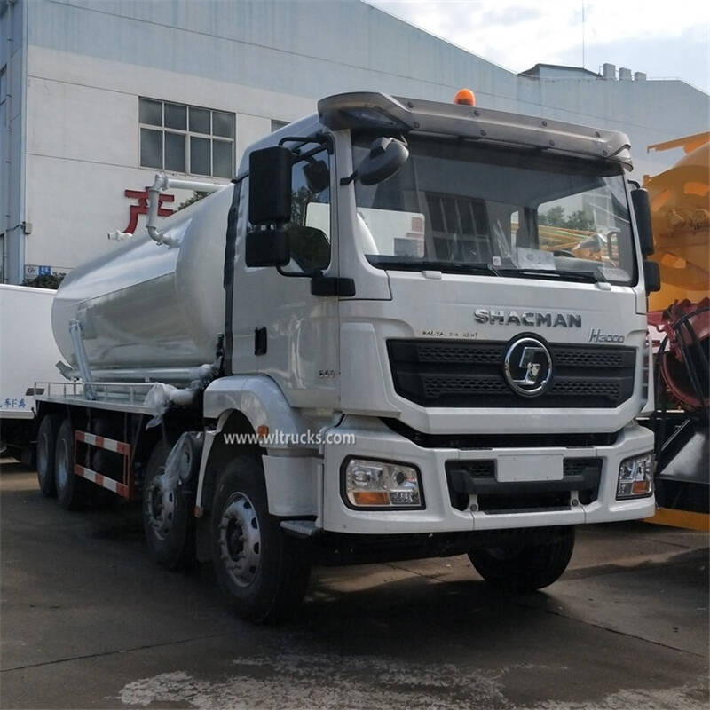 12 tires Shacman 25000L vacuum tank pump truck