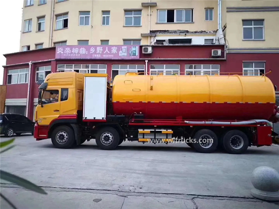 12 wheel Dongfeng 32000 liters sewer jetting trucks