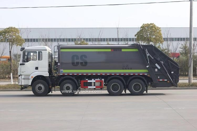 12 wheel Shacman 20cbm compactor rubbish garbage truck