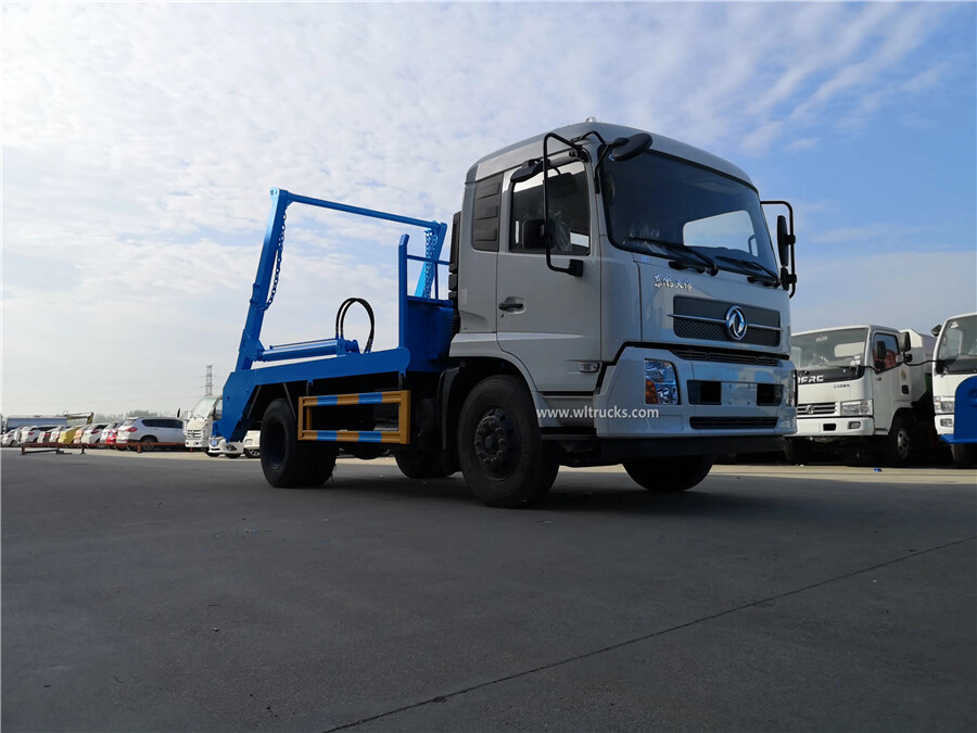 6 tire Dongfeng Kinrun 10-12 ton swing arm garbage truck