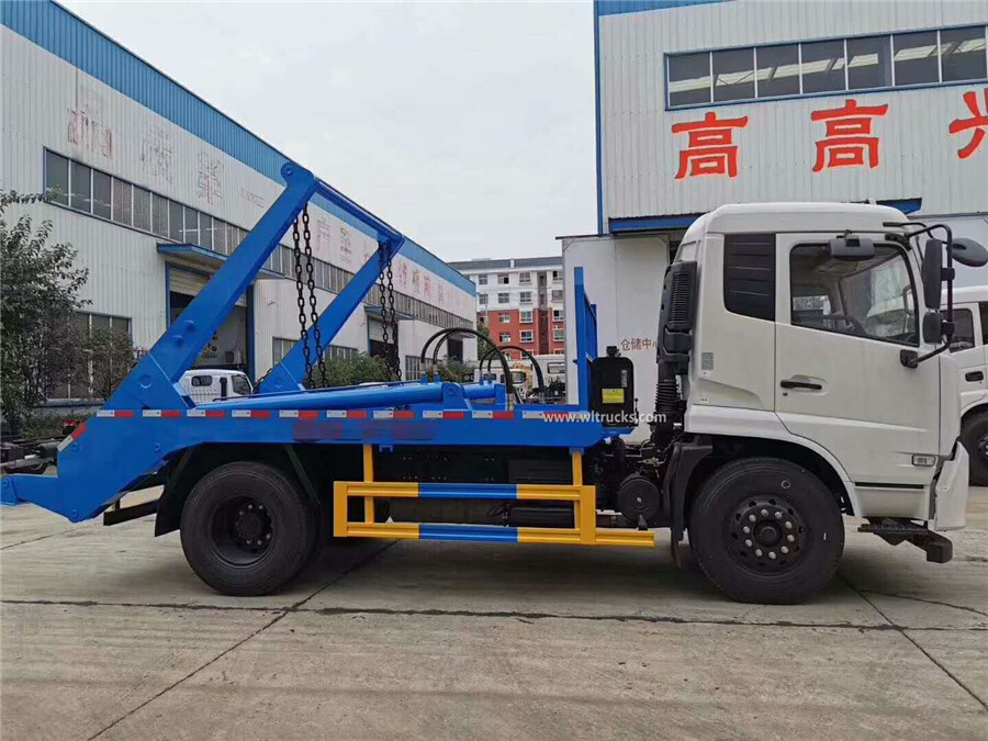 6 tyre Dongfeng Kinrun 10-12 cubic meters skip loader garbage truck