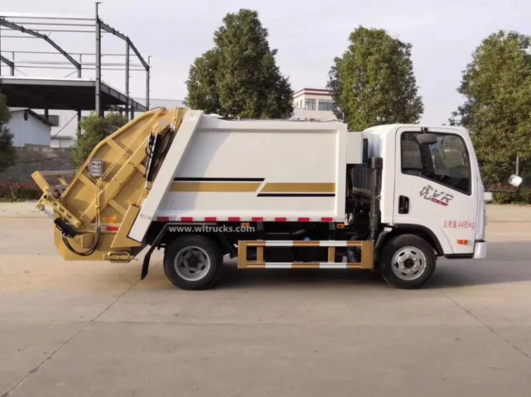 FAW 5cbm mini compactor garbage truck