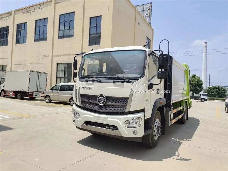 6 wheel Foton Rowor 10 ton compactor trash collection truck