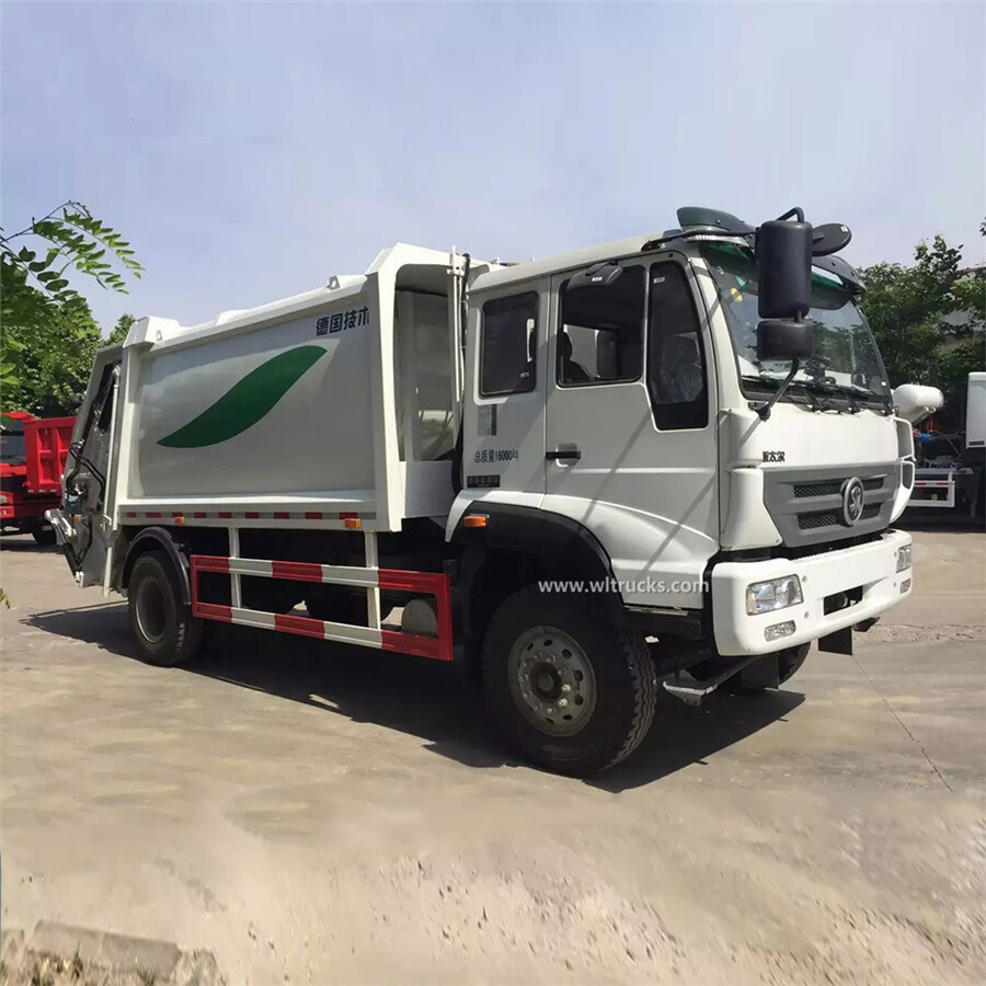 6 wheel Sinotruk Steyr 15cbm compactor waste truck
