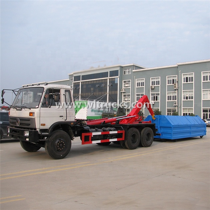 6x4 DFAC 18 cubic meters hydraulic lifter garbage truck