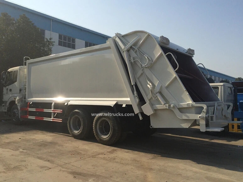 6x4 Foton Auman 18 ton compactor refuse collection truck