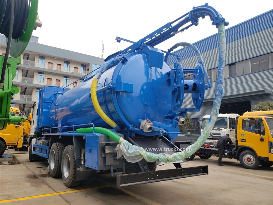 6x4 ISUZU GIGA 20000L sewage vacuum jetting truck