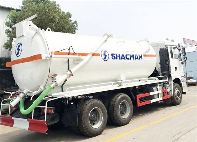 6x4 Shacman 18000L sewage suction truck