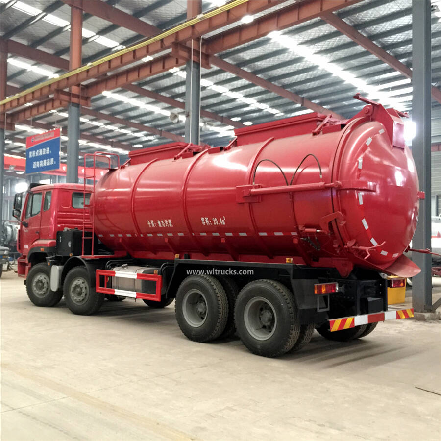 8x4 Sinotruk Howo 20cbm vacuum sewage suction truck