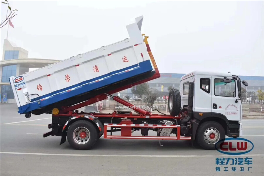 DFAC 10-12m3 detachable bulk container garbage truck