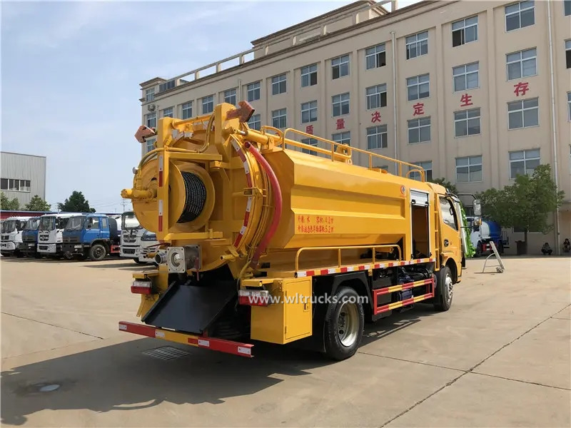 DFAC 8t sewage vacuum jetting truck