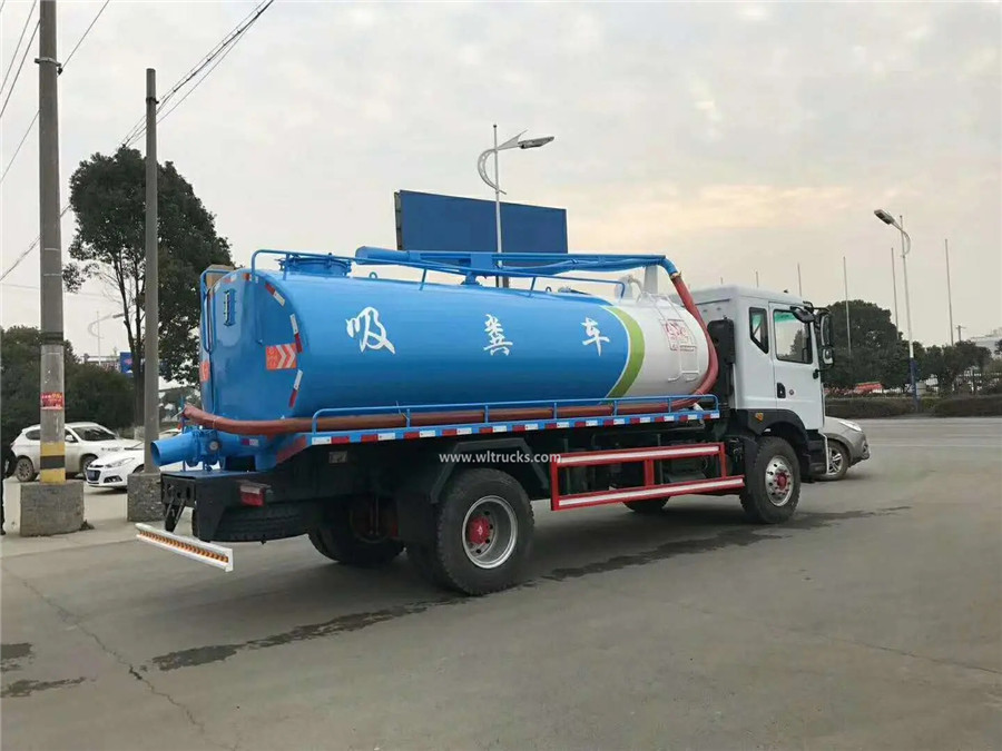 DFAC duolika 10000L to 15000L fecal vaccum truck