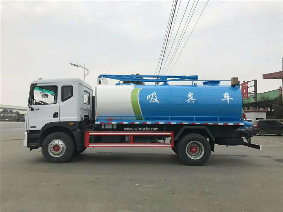 DFAC duolika 10m3 to 15m3 excrement suction truck