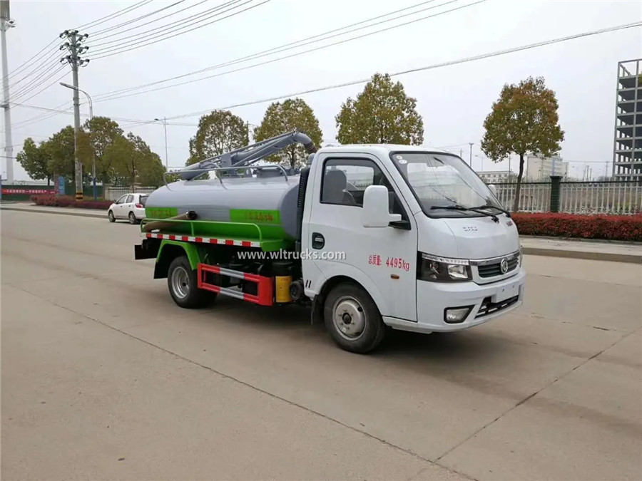 Dongfeng 3m3 small fecal suction truck