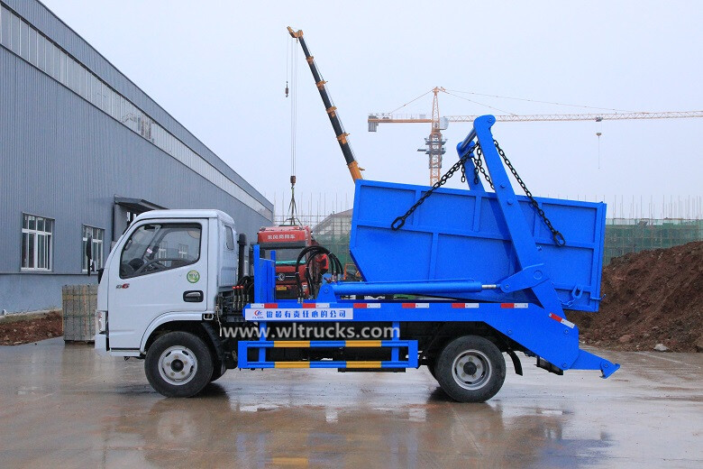 Dongfeng 4000L swing arm rubbish truck